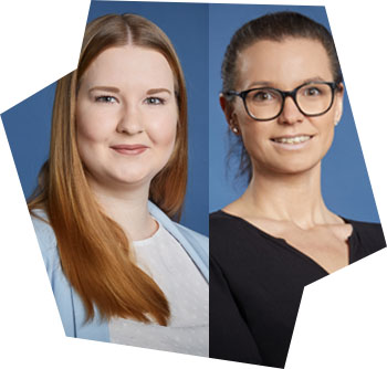 Inhaltsbild: TRAIN Campus Verantwortliche Patricia Grzyb und Melina Ubl
